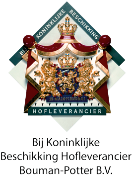 Bij Koninklijke Beschikking Hofleverancier Bouman-Potter B.V.