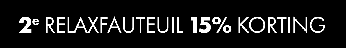 15% korting op tweede relaxfauteuil | Black Friday | Bouman & Potter