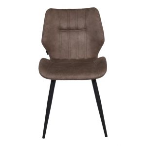 Eetkamerstoel Locardo Kleur: Zorro Taupe Poot: Zwart