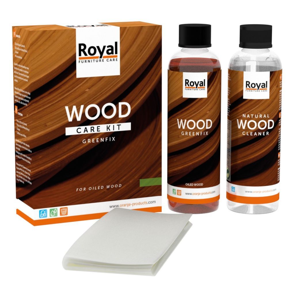 Greenfix Wood Care Kit + Cleaner 2 x 250 ml