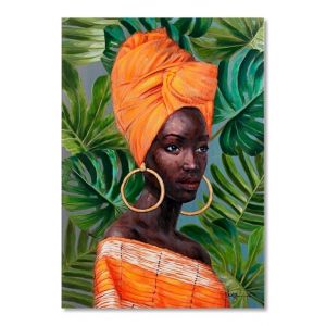Feelings African Lady Wanddecoratie